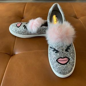 Girls slip on shoes.